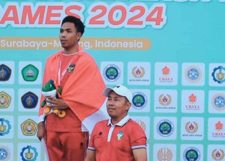 Lalu Muhammad Zohri Raih Emas Di Asean University Games 2024