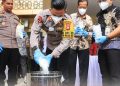 Musnahkan 8,2 Kilogram Sabu, Polres Lombok Tengah Selamatkan 80.000 Ribu Jiwa