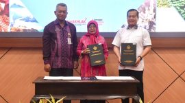 BPK RI Perwakilan NTB 
Suparwadi, Ketua DPRD NTB Hj Baiq Isvie Rupaeda, Gubernur NTB Lalu Muhamad Iqbal 