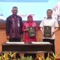 BPK RI Perwakilan NTB 
Suparwadi, Ketua DPRD NTB Hj Baiq Isvie Rupaeda, Gubernur NTB Lalu Muhamad Iqbal 