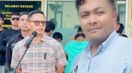 Kuasa Hukum Penggugat, Supardin Siddik, SH., MH dan Dirreskrimum Polda NTB, Kombes Pol Syarif Hidayat