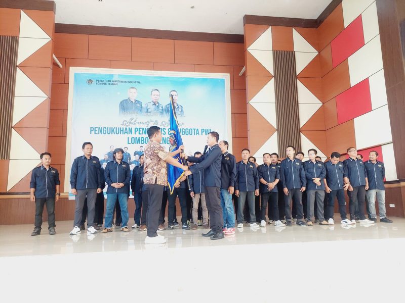 Pelantikan PWI Lombok Tengah 