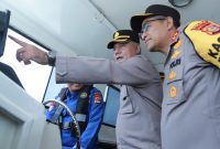 Kapolda NTB Irjen Pol. Hadi Gunawan turun langsung memimpin patroli laut di kawasan perairan Sekotong, Kabupaten Lombok Barat
