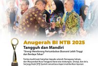 Anugerah BI NTB 2025, Bank NTB Syariah sukses meraih Penghargaan sebagai ‘Bank dengan Sinergi Program Akselerasi QRIS Terbaik 2025.