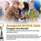 Anugerah BI NTB 2025, Bank NTB Syariah sukses meraih Penghargaan sebagai ‘Bank dengan Sinergi Program Akselerasi QRIS Terbaik 2025.