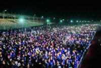 Foto: Peserta Mandalika Korpri Fun Night Run 2025 yang diadakan di Kawasan Kuta Mandalika, Lombok Tengah (ist)