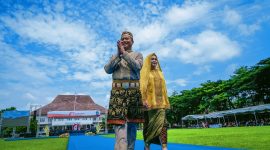 Gubernur dan Wakil Gubernur NTB Lalu Muhamad Iqbal dan Hj Indah Dhamayanti Putri di HUT ke-67 NTB 