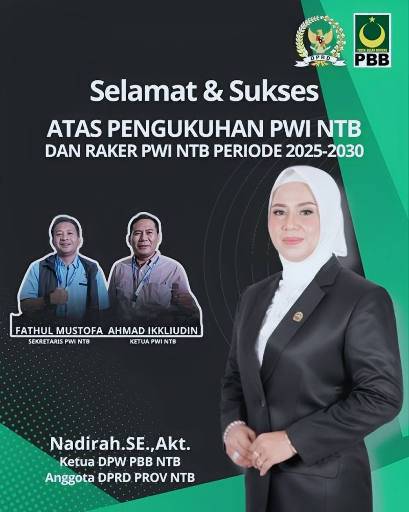 Ketua DPW PBB NTB Nadirah Al-Habsyi Sekaligus Anggota DPRD  Dapil NTB VI (Bima, Dompu dan Kota Bima) Periode 2024-2029