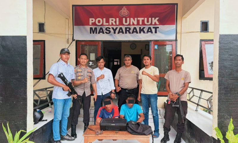 Jajaran Polsek Kempo Polres Dompu berhasil mengungkap kasus pencurian printer yang terjadi di Kantor Kementerian Agama (KUA) Kecamatan Kempo. Dua terduga pelaku yang merupakan residivis kasus pencurian berhasil diamankan bersama barang bukti