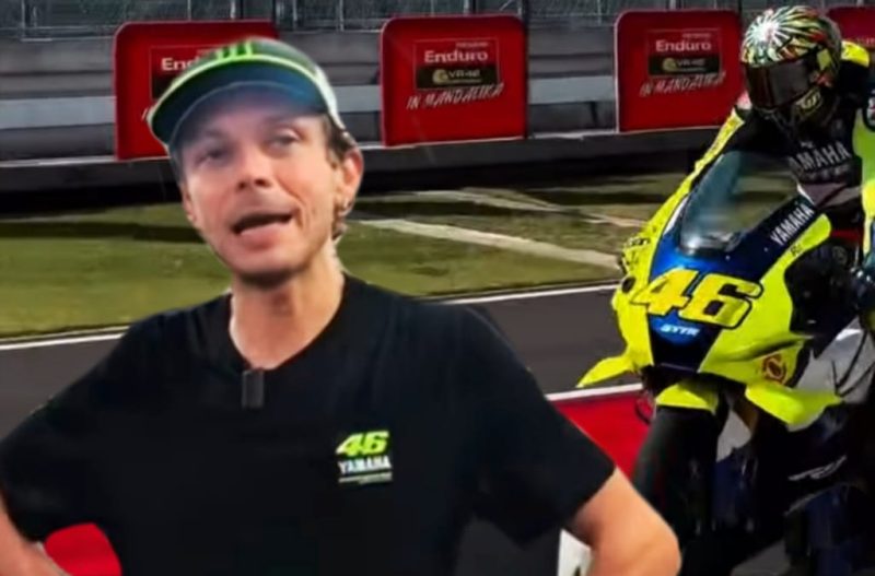 Legenda MotoGP Valentino Rossi saat menjajal langsung lintasan Pertamina Mandalika International Circuit, Nusa Tenggara Barat, dan memberikan apresiasi terhadap karakter trek yang cepat, mulus, serta berstandar internasional.