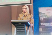 Kepala Bappeda Provinsi NTB, Baiq Nelly Yuniarti, saat membuka Lokakarya Inisiasi Pembentukan Forum Perempuan Penjaga dan Pengelola Hutan Indonesia (FP3HI) di Hotel Aston Inn, Selasa (13/1/2026).