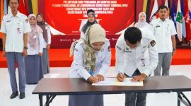 Sembilan pegawai KPU Provinsi Nusa Tenggara Barat mengikuti pelantikan jabatan fungsional Penata Kelola Pemilu yang digelar secara daring, Kamis (22/1/2026).