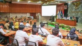 Gedung Kantor Gubernur NTB di Mataram, lokasi penyerahan Laporan Hasil Pemeriksaan (LHP) BPK RI Perwakilan NTB Semester II Tahun 2025 Tahap II yang mengungkap temuan 88 izin tambang, pelanggaran lahan pangan, dan aktivitas tambang ilegal di Nusa Tenggara Barat.