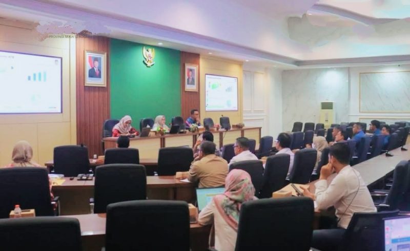 Suasana Focus Group Discussion (FGD) Bappeda Provinsi NTB bersama LPEM Universitas Indonesia yang membahas peran strategis transportasi laut dalam mendorong pertumbuhan ekonomi, penguatan konektivitas wilayah, dan keberlanjutan lingkungan di NTB, berlangsung di Ruang Rapat Geopark Bappeda NTB, Rabu (28/1/2026).