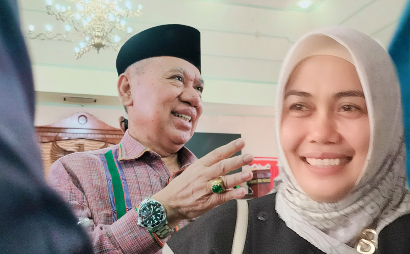 Ketua DPW PPP NTB H. Muzihir bersama Sitti Ari, yang ditunjuk sebagai Sekretaris Wilayah DPW PPP NTB periode 2026–2031, usai penyampaian struktur kepengurusan ke DPP PPP di Mataram.