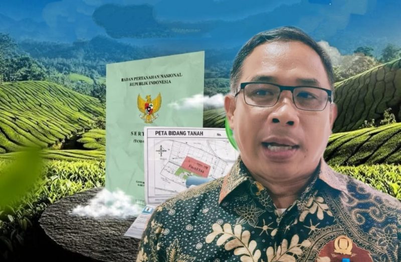 Anggota DPRD NTB Muhamad Aminurlah (Aji Maman) saat memberikan pernyataan terkait dugaan mafia tanah dan konflik agraria di NTB.