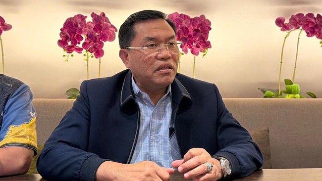 Sony Sonjaya, Wakil Kepala BGN Bidang Operasional, saat memberikan penjelasan terkait keuntungan mitra MBG di Jakarta, 22 Februari 2026.