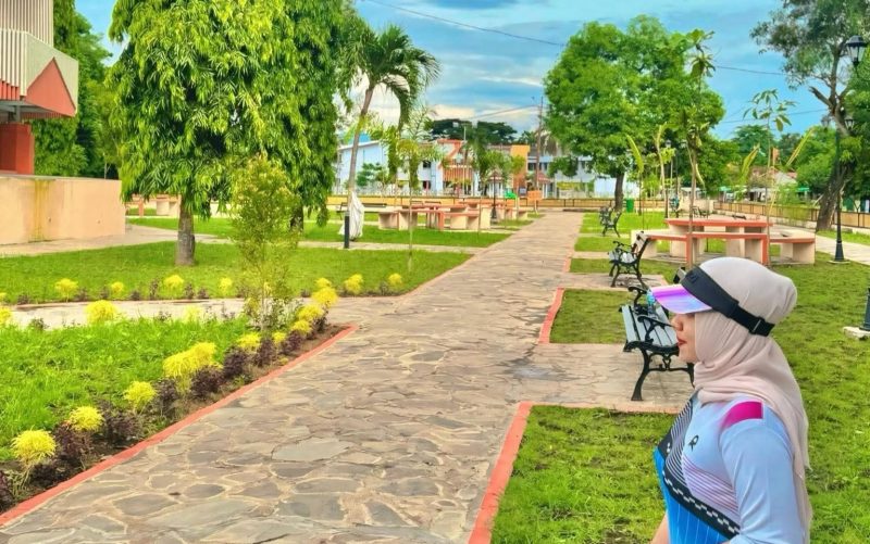 Kawasan RTH Karijawa Dompu yang menjadi sorotan publik terkait dugaan persoalan anggaran APBD 2025.