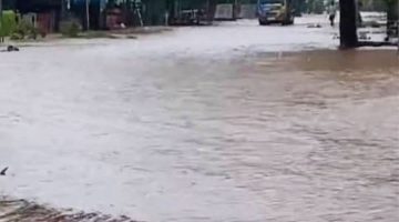 Jalan, rumah, Hingga  sekolah di Desa Oi Panihi, Kecamatan Tambora, Kabupaten Bima terendam banjir akibat hujan lebat, 8 Februari 2026.