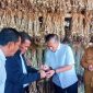 Menteri Pertanian Andi Amran Sulaiman didampingi Gubernur NTB meninjau lahan bawang putih di Sembalun, Lombok Timur, dalam upaya percepatan swasembada nasional.