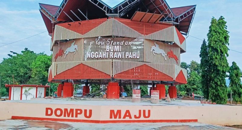 Ruang Terbuka Hijau (RTH) Karijawa Dompu yang menjadi objek laporan dugaan korupsi di Kejati NTB.