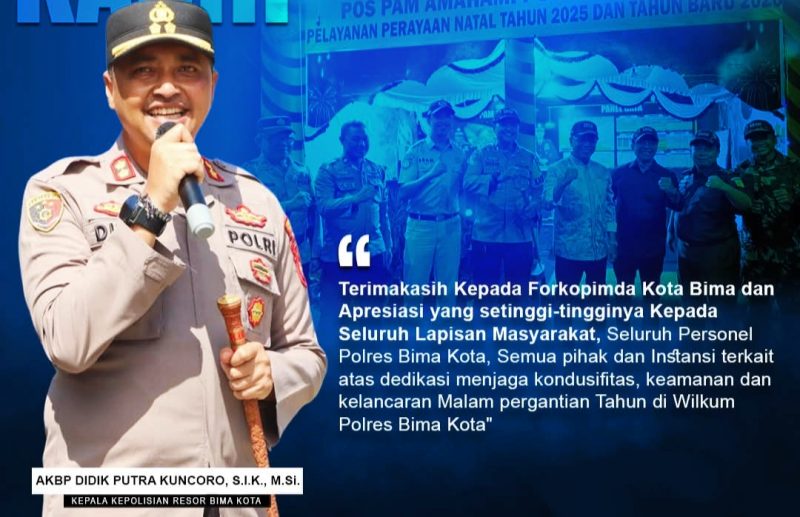 AKBP Didik Putra Kuncoro saat menjabat Kapolres Bima Kota. Namanya disebut dalam dugaan aliran dana narkoba Rp1 miliar berdasarkan keterangan kuasa hukum tersangka.