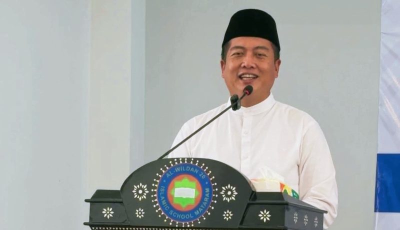 Gubernur NTB Miq Iqbal meresmikan Masjid Al-Amir di Kompleks Al-Wildan International Islamic School 20 Mataram, Sabtu (14/2/2026), jelang Ramadan 1447 H.