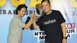 Apriadi Abdi Negara dari Tim Hukum 99 Iqbal–Dinda saat menyampaikan pandangan hukum terkait evaluasi legalitas dan kewajaran honorarium TAG-P3K NTB.