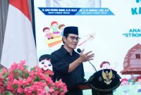 Wakil Bupati Lombok Tengah Dr. H. M. Nursiah S.Sos., M.Si saat menghadiri Musrenbang Tematik Anak Kabupaten Lombok Tengah Tahun 2026 di Ballroom Kantor Bupati, menegaskan pentingnya generasi tangguh dan berkarakter untuk kemajuan daerah.