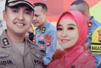 Eks Kapolres Bima Kota Didik Putra Kuncoro bersama istrinya, Miranti Afriana, serta Pelaksana Harian (Plh) Kapolres Bima Kota