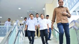 Menteri Kesehatan RI Budi Gunadi Sadikin bersama Gubernur NTB Lalu Muhamad Iqbal meninjau pembangunan dan peningkatan layanan RSUD Kota Bima untuk memperkuat sistem rujukan menghadapi beban lima penyakit utama di NTB.