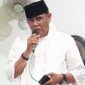 Bupati Sumbawa Syarafuddin Jarot saat Safari Ramadan di Masjid Syamsul Falah Desa Moyo Mekar, Kecamatan Moyo Hilir, menyampaikan upaya Pemkab Sumbawa mengejar proyek strategis nasional meski anggaran daerah dipangkas Rp500 miliar.