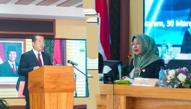 Suasana rapat paripurna DPRD NTB saat pembahasan LKPJ Gubernur NTB Tahun Anggaran 2025 di Mataram.