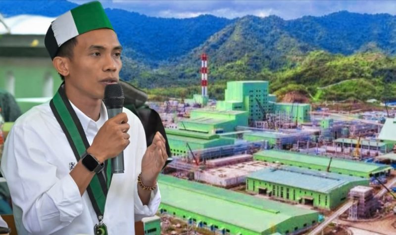 Aktivis Badko HMI Bali–Nusra saat menyampaikan sikap penolakan terhadap rencana perpanjangan ekspor PT AMNT melalui surat ke Kementerian ESDM.