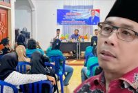 H. Muhamad Aminurlah saat sosialisasi Raperda Perlindungan PMI di Kota Bima bersama perwakilan penyalur tenaga kerja dan pemerintah daerah.