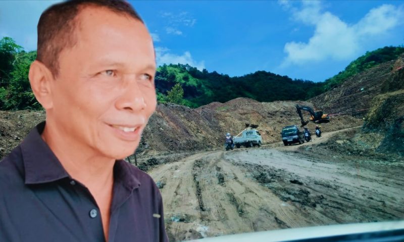 Anggota DPRD NTB Fakhruddin Rob saat melakukan pengawasan langsung terhadap progres pembangunan jalan Lenangguar–Lunyuk di Kabupaten Sumbawa.