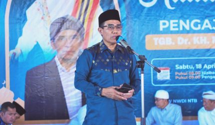 H Amir mewakili Gubernur NTB dalam acara Halalbihalal NWDI di Mataram mendorong kolaborasi pembangunan daerah