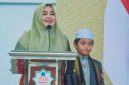 Wakil Gubernur NTB Indah Dhamayanti Putri saat menghadiri Halalbihalal RKB-WRKB Pulau Lombok di Auditorium UIN Mataram.