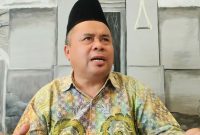 TGH Najamudin Mustafa saat memberikan pernyataan terkait sidang dugaan gratifikasi DPRD NTB di Mataram.