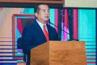 Suasana Rapat Paripurna DPRD NTB saat penyampaian rekomendasi LKPJ Kepala Daerah Tahun 2025 di Kantor Gubernur NTB.