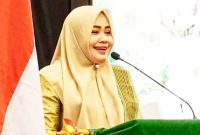 Wakil Gubernur NTB Indah Damayanti Putri menyampaikan kata sambutan saat menghadiri kegiatan upgrading IPPAT NTB dalam momentum Hari Kartini di Mataram.