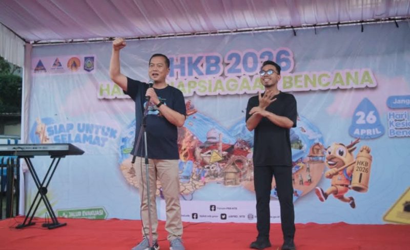 Gubernur NTB, H. Lalu Muhamad Iqbal, membuka peringatan Hari Kesiapsiagaan Bencana (HKB) 2026 di Jalan Udayana Mataram, menekankan pentingnya kesiapsiagaan masyarakat.