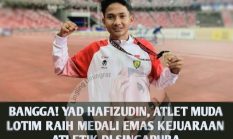 Atlet Lotim Yad Hafizuddin Sabet Emas di Singapura, Mahasiswa Hamzanwadi Harumkan Nama Indonesia