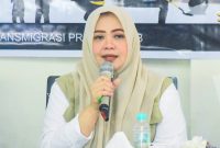 Wakil Gubernur NTB Indah Dhamayanti Putri bersama Gubernur Lalu Muhamad Iqbal saat menghadiri dialog peringatan May Day 2026 di Kantor Dinas Nakertrans NTB.