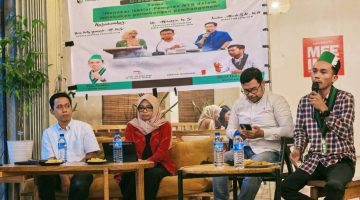 Terlihat suasana diskusi publik Badko HMI Bali-Nusra di Kota Mataram yang membahas ketimpangan pembangunan NTB, dihadiri Pemerintah, Akademisi, dan Aktivis.