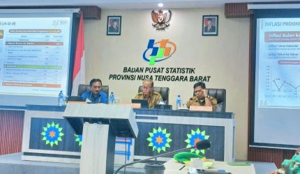 BPS NTB merilis data ekonomi 2026 inflasi turun pariwisata naik surplus perdagangan tinggi