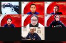 Suasana Class Menulis Jurnalistik KPU NTB yang diikuti jajaran KPU Kota Bima secara daring.