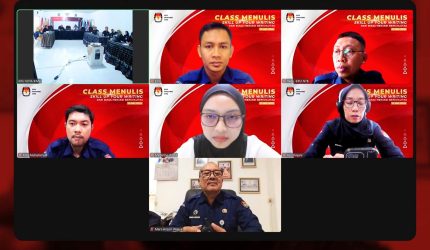 Pelatihan Class Menulis Jurnalistik KPU NTB bersama KPU Kota Bima secara daring
