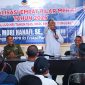Anggota DPR RI Mori Hanafi saat menggelar Sosialisasi 4 Pilar Kebangsaan di Kota Bima yang dihadiri mahasiswa, tokoh pemuda, tokoh masyarakat, tokoh agama, organisasi kepemudaan, dan masyarakat umum.