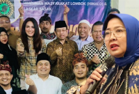 Terlihat Ketua DPRD NTB Hj Baiq Isvie Rupaeda bersama Wakil Ketua DPR RI Hj Sari Yuliati dalam sebuah kegiatan. Isvie menegaskan bahwa kiprah dan pengabdian Sari Yuliati untuk masyarakat NTB merupakan kerja nyata yang layak dihormati dan dinilai secara objektif berdasarkan rekam jejak serta manfaat yang dirasakan masyarakat.